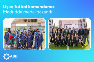 A youth football team supported by ABB Bank returned from Madrid with a medal