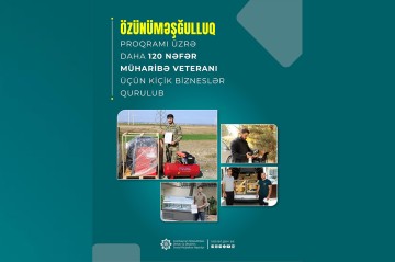 Müharibə veteranları üçün kiçik bizneslər quruldu