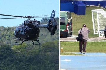 Neymar milli komandanın toplanışına şəxsi helikopteri ilə gəldi -