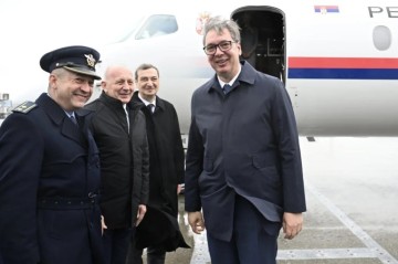 Serbian President Vucic arrives in Baku for WUF13