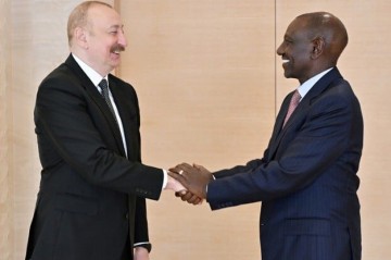 Aliyev met with delegation led by President of Kenya