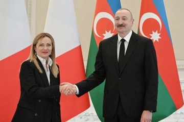 Aliyev and Meloni make joint press statements