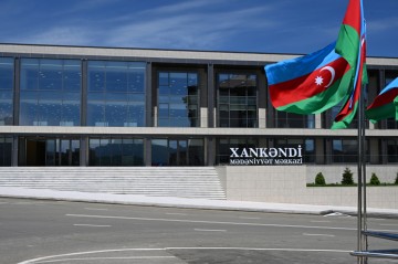 Xankəndi Mədəniyyət Mərkəzinin təmirdən sonrakı - Fotoları