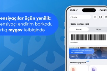 Pensiyaçılar üçün endirim barkodu artıq “mygov”