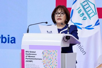 Sahibə Qafarova Belqradda konfransında çıxış etdi -
