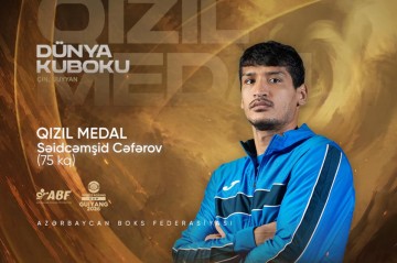 Boksçumuz Dünya Kubokunda qızıl medal qazandı -