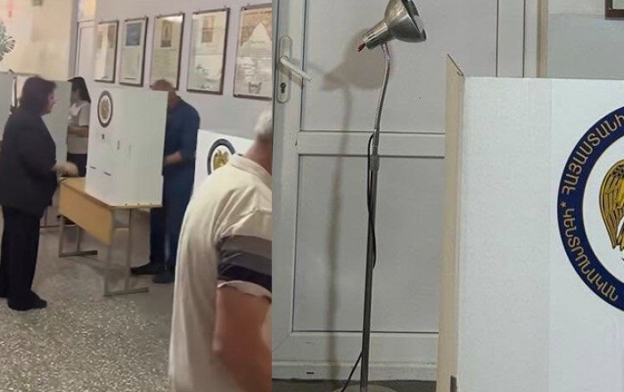 Ermənistandakı seçkilərlə bağlı ilk pozuntu - FOTOLAR