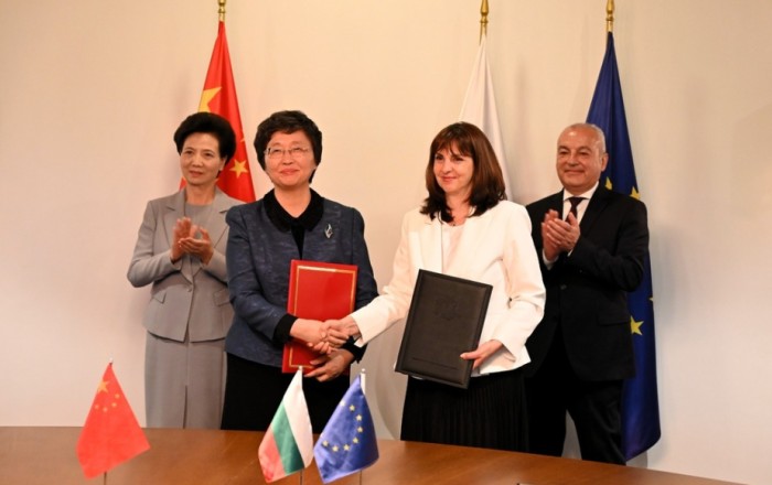 Bulgaria and China sign social sphere cooperation letter
