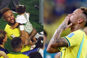 Neymar DÇ-2026-dakı debüt matçından sonra ailəsi ilə bir araya gəldi –