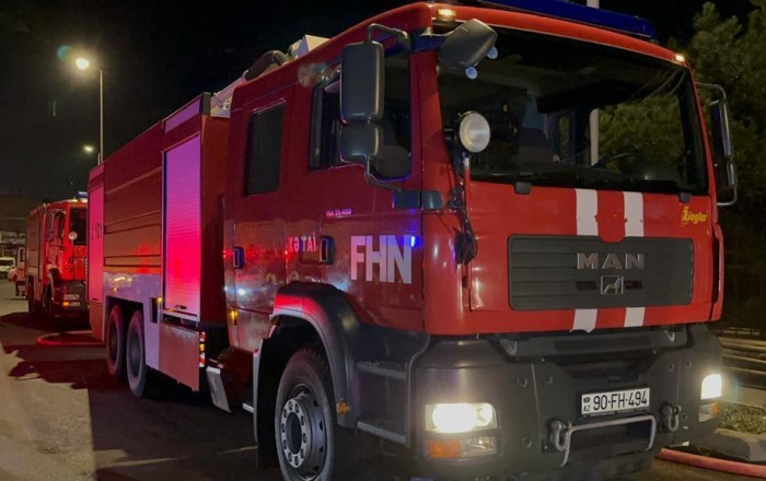 Sabunçudakı yanğın söndürüldü