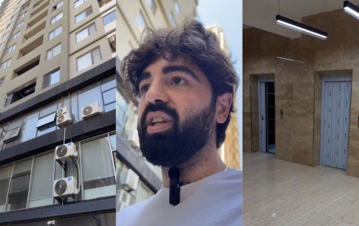 Bakıda 25 mərtəbəli binada lift “özəlləşdirildi”:   2-3 nəfər evinə çıxa bilir - VİDEO