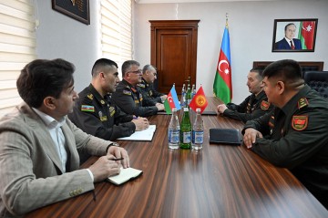 Hərbi təhlükəsizlik sahəsində Qırğızıstan nümayəndələri ilə görüş keçirildi