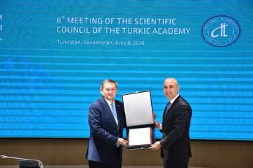 Elm və təhsil naziri Türk Akademiyası Elmi Şurasının 8-ci iclasında -