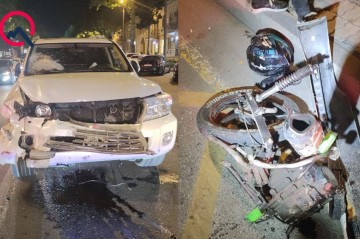 “Land Cruser” motosikletə çırpıldı - Kuryer öldü