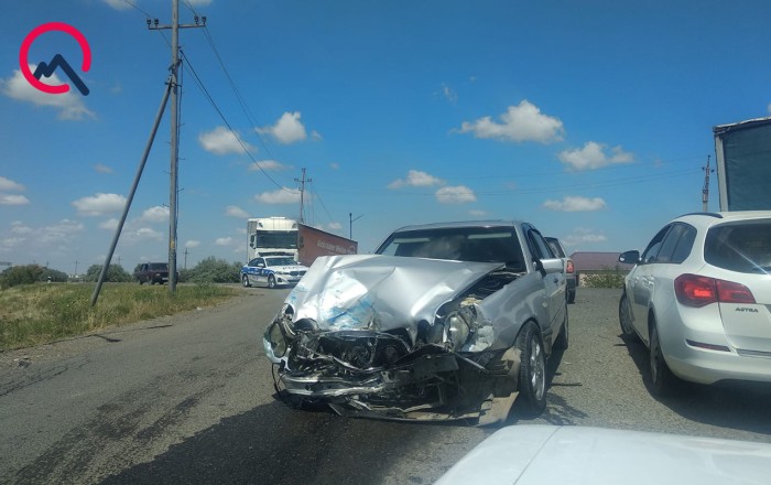 Biləsuvarda yol qəzası - Yaralılar var+Foto