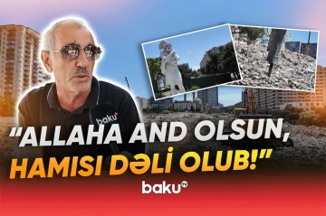 Ремонт парка или возведение многоэтажки: что происходит в Ени Гюнешли? - ВИДЕО