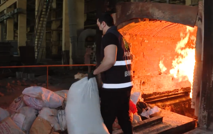 5 tona yaxın narkotik vasitə və psixotrop tərkibli həb belə məhv edildi -