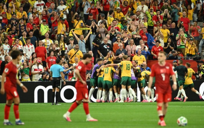 Australia stun Türkiye 2-0 in Group D clash