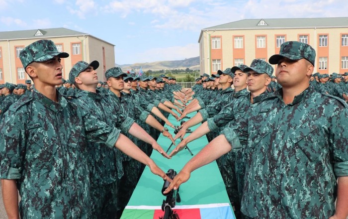 Gənc əsgərlərin andiçmə mərasimi keçirildi -