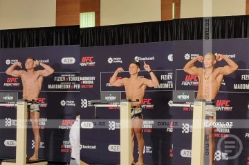 Bakıda "UFC Fight Night" turnirinin rəsmi çəkiölçmə mərasimi baş tutub - FOTO - VİDEO