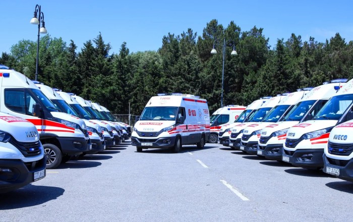 Regionlara 25 yeni ambulans və reanimobil verildi -