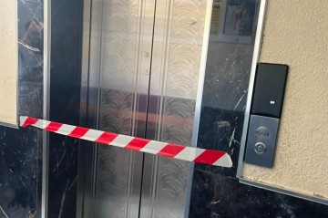 Yaşayış binasında 6 liftin fəaliyyəti dayandırıldı - Video - Fotolar