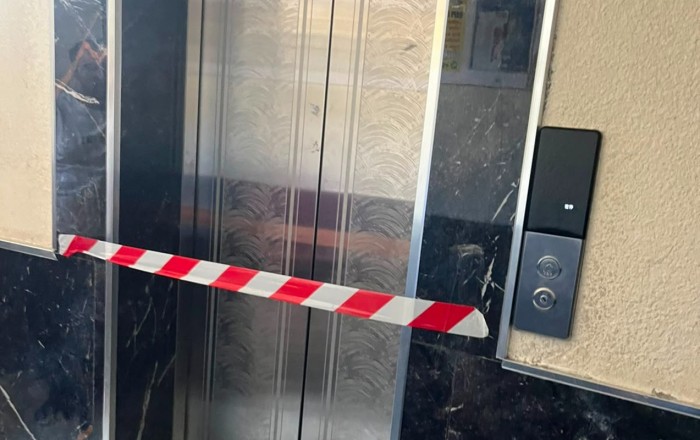 Yaşayış binasında 6 liftin fəaliyyəti dayandırıldı - Video - Fotolar