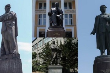 Bakıda bu dahilərin heykəlləri var -