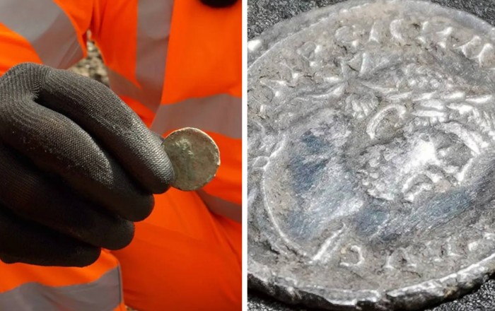 Dəmir yolu tikintisi zamanı 1740 illik Roma sikkəsi tapıldı