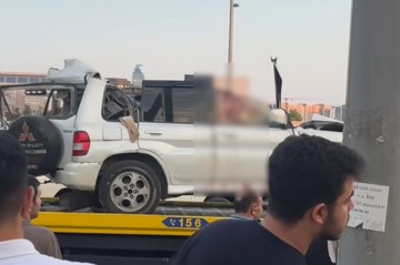 Dərnəgül yolunda dəhşətli qəza - Sürücü öldü - Video