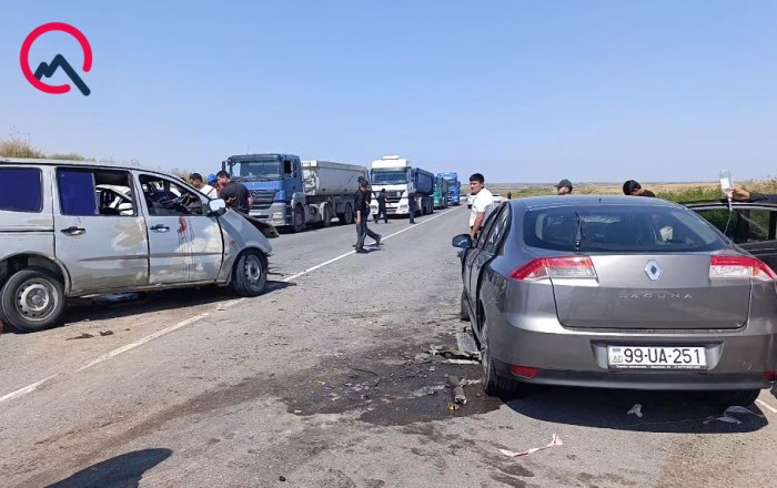 Ağdamda qəza oldu -