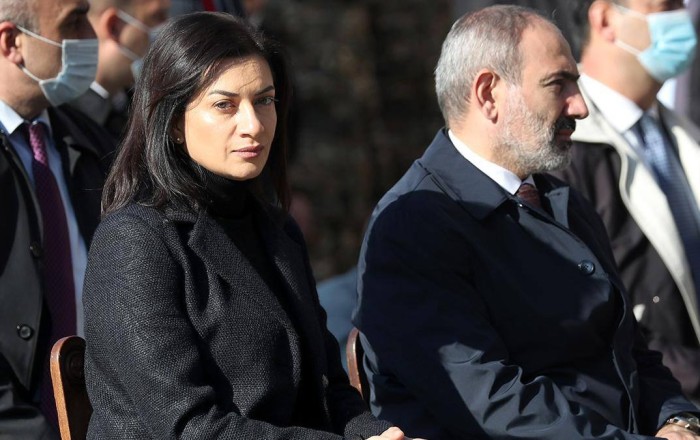 Paşinyanın həyat yoldaşı təhdid edildiyini açıqladı
