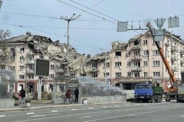 Drone strike on supermarket kills two in Chernihiv