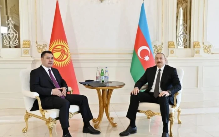 Azərbaycan Prezidentinin Qırğızıstan lideri ilə təkbətək görüşü keçirildi