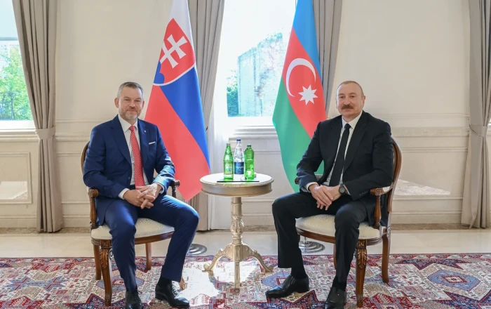 Şuşada Azərbaycan və Slovakiya prezidentlərinin təkbətək görüşü olub