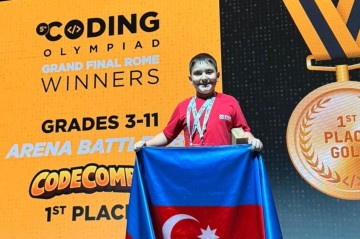 11 yaşlı azərbaycanlı məktəblinin böyük uğuru