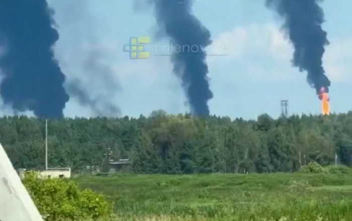 Ukrayna sərhədindən 2 min kilometr uzaqda yerləşən neft emalı zavoduna dron zərbəsi -