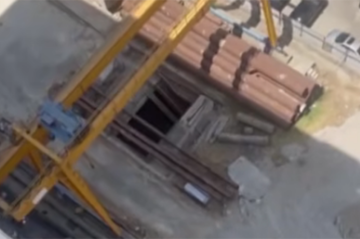 Bakıda binanın altından metroya keçid inşa edilir? - Video