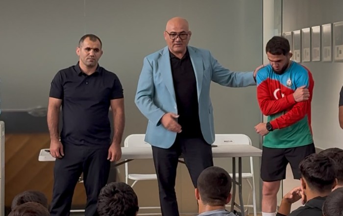 “Ən ağır yükünüz olimpiya dünya çempionları olsun!” - Firdovsi Umudovdan güləşçilərə dəstək+Video