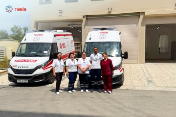Şuşada təcili tibbi yardım bölməsi –