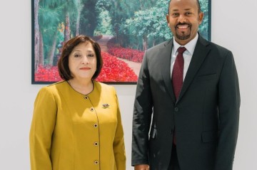 Sahibə Qafarova Efiopiya Baş naziri ilə görüşdü