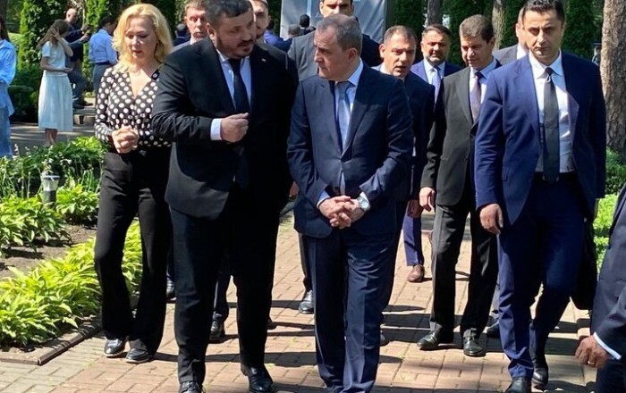 Ceyhun Bayramov İrpen şəhərində oldu