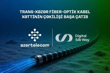 Xəzər dənizinin dibi ilə Trans-Xəzər Fiber-Optik Kabel Xəttinin çəkilişi başa çatıb