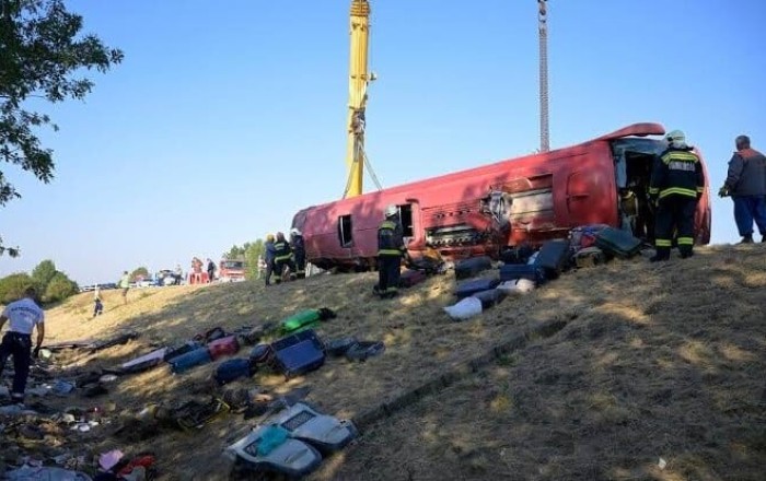 12 killed in Polish tourist bus crash in Hungary