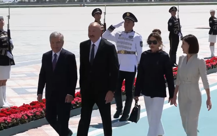 Prezident Daşkənddə belə qarşılandı -