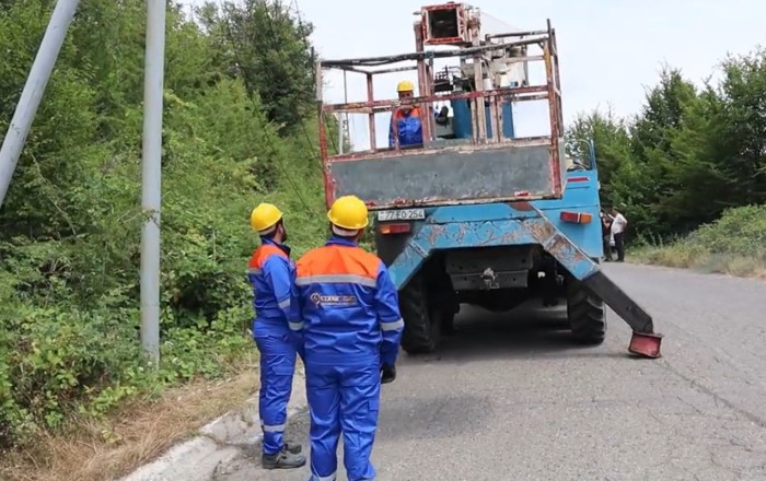 “Azərişıq” Ağdərənin elektrik təsərrüfatını yenidən qurur -