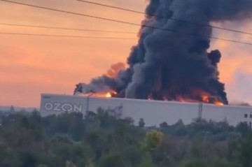 Drones strike Ozon logistics hub in Russia