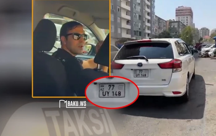 Taksi sürücüsü uşaqlı sərnişini yarı yolda düşürdü  - VİDEO