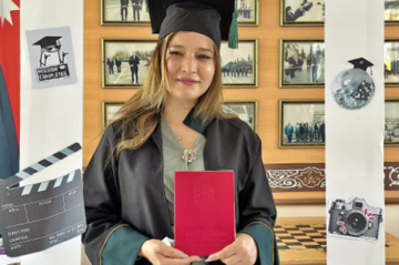 Şəhid anası tələbə adını qazandı - Foto