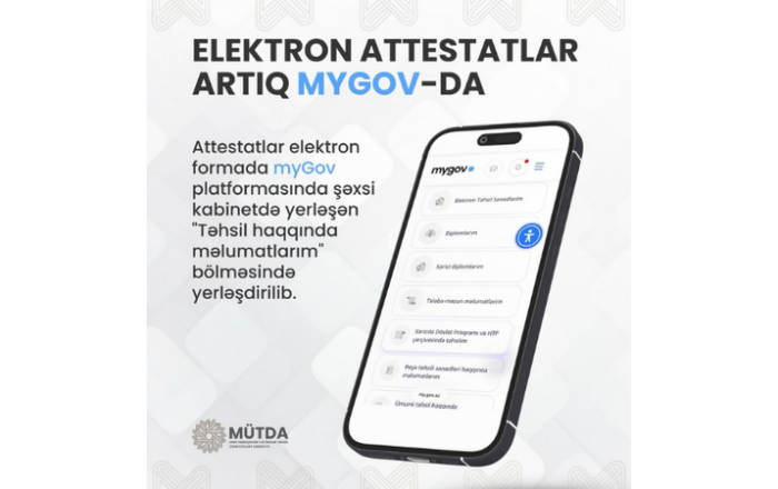 Məzunlara elektron attestatlar təqdim olunur